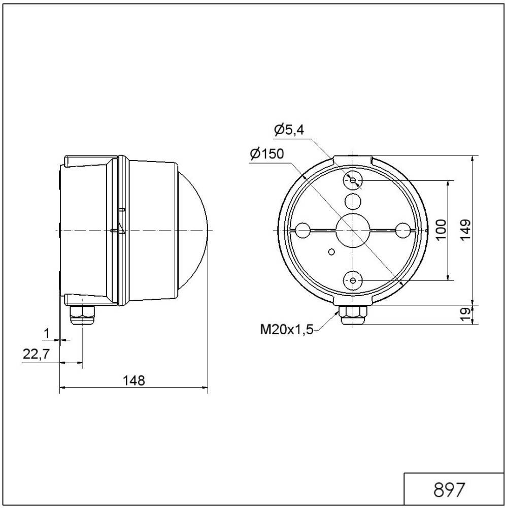 Werma Doppel-Blitzleuchte BWM 89710068