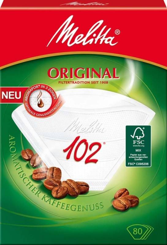 9 Stück Melitta SDA Filtertüten 102/80 ws Aroma VE80