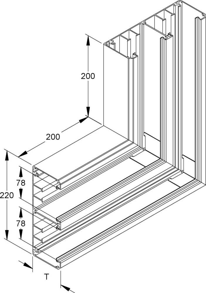 Niedax Alu-Flachwinkel DAV 220-78 P