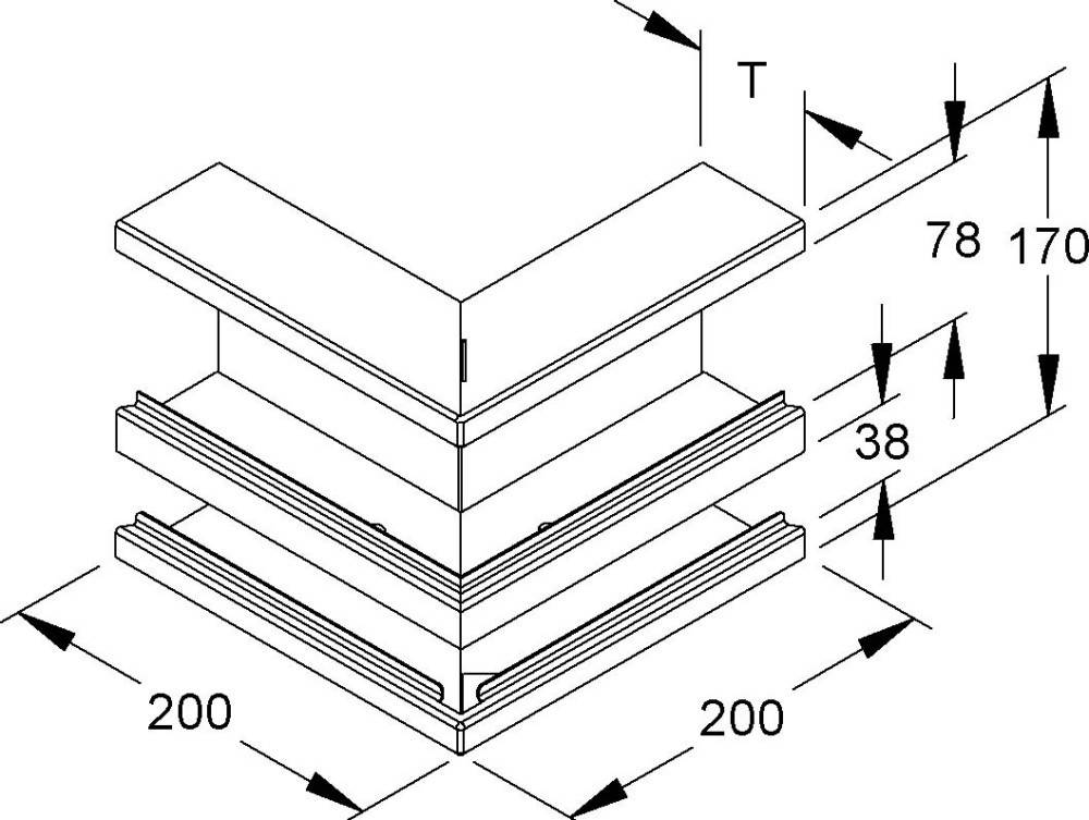 Niedax DKU-Außeneck DKA 170-78T60 S