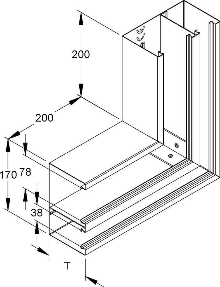 Niedax DKU-Vertikaleck DKVO 170-78T100 L