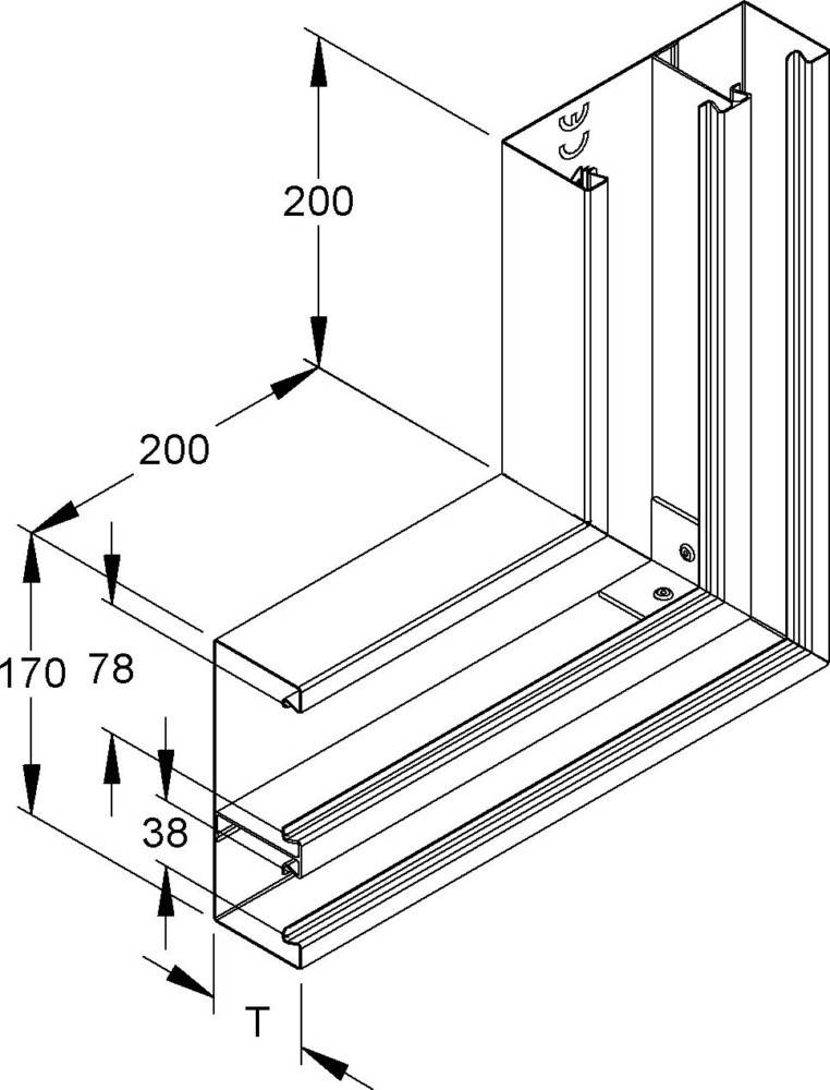 Niedax DKU-Vertikaleck DKVO 170-78T60 S