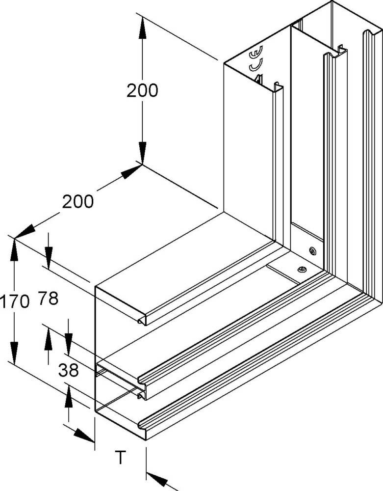 Niedax DKU-Vertikaleck DKVO 170-78T80 R