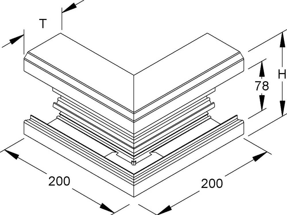 Niedax Alu-Außeneck GAA 110-78 N