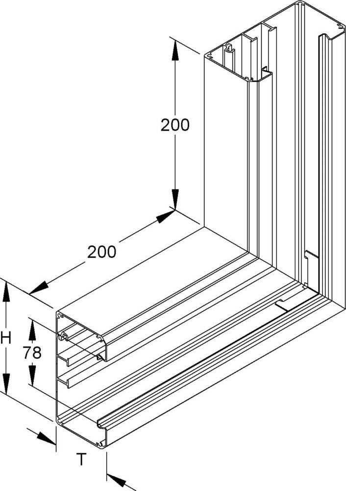 Niedax Alu-Flachwinkel GAV 133-78 P