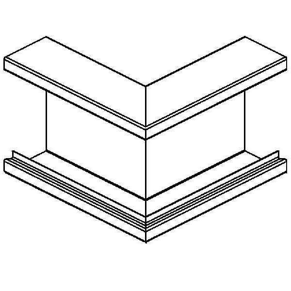 Niedax Gerätekanal-Außeneck GKA 133-78T100 W