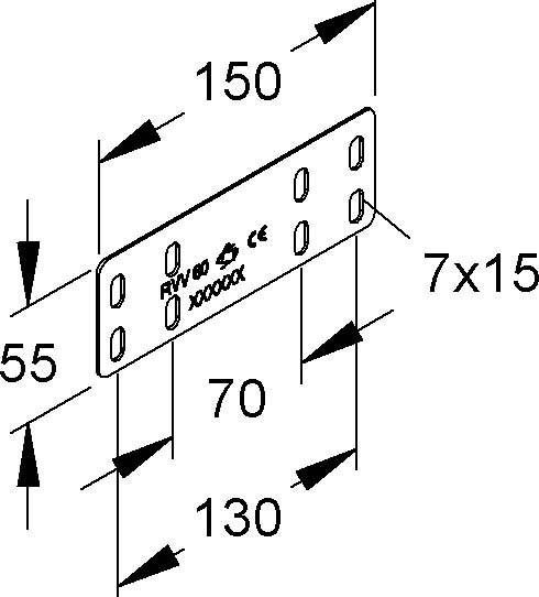 Niedax Rinnenverbinder RVV 60 E5