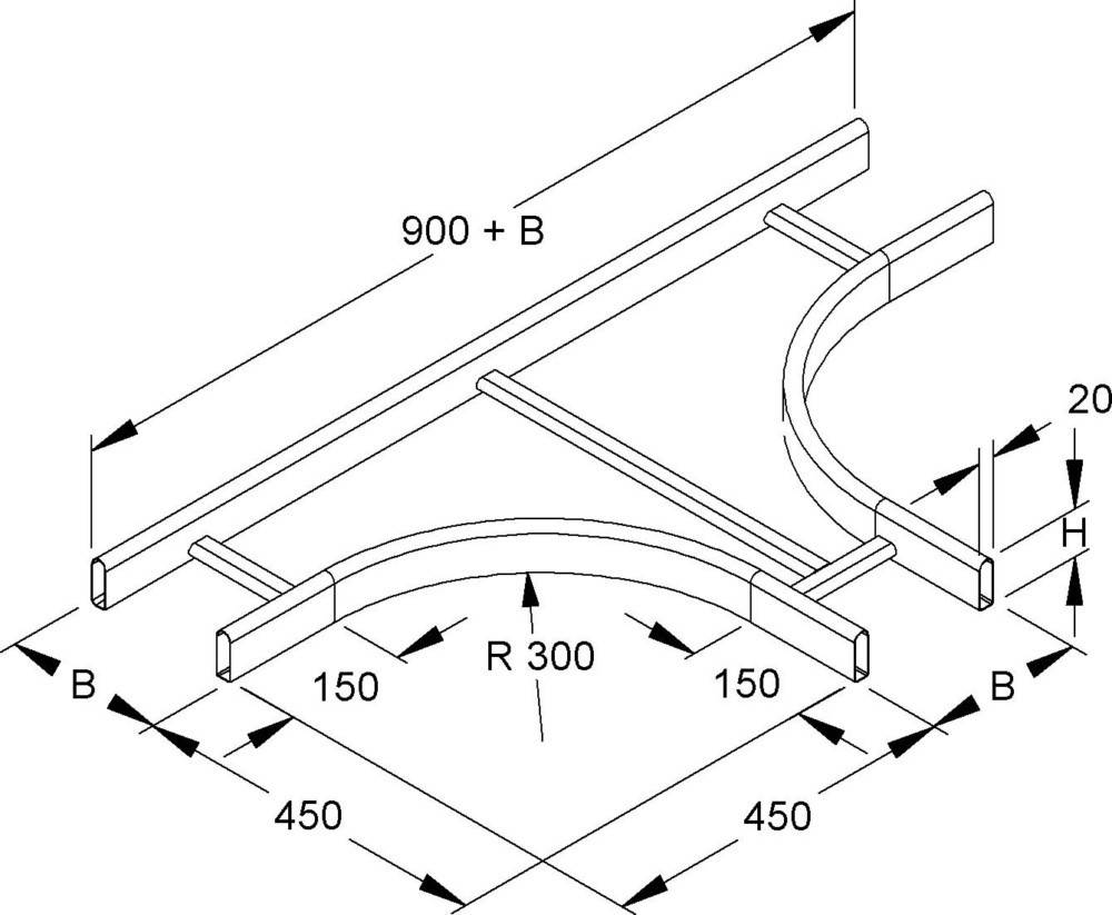 Niedax T-Stück KROT 60.225 F
