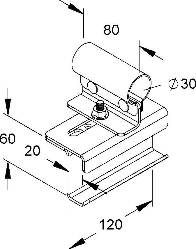 Niedax Holmanschlußhalter MIHK 30 F