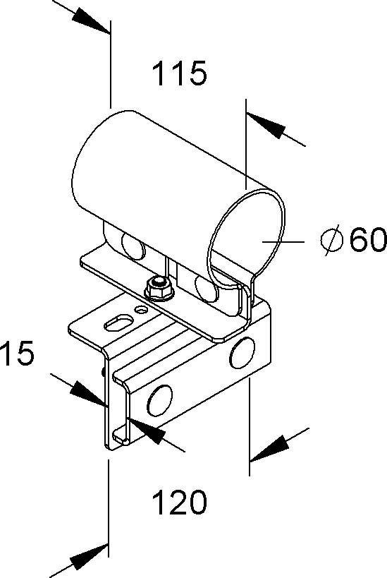 Niedax Holmanschlußhalter MIHK 6015 F