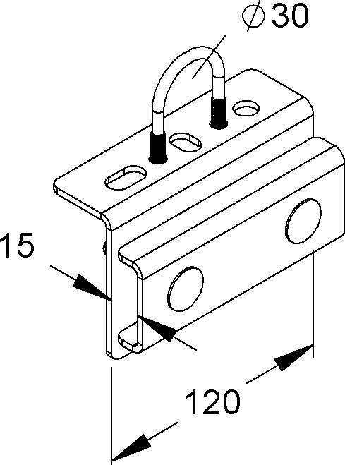 Niedax Holmanschlußhalter MIHR 3015 F