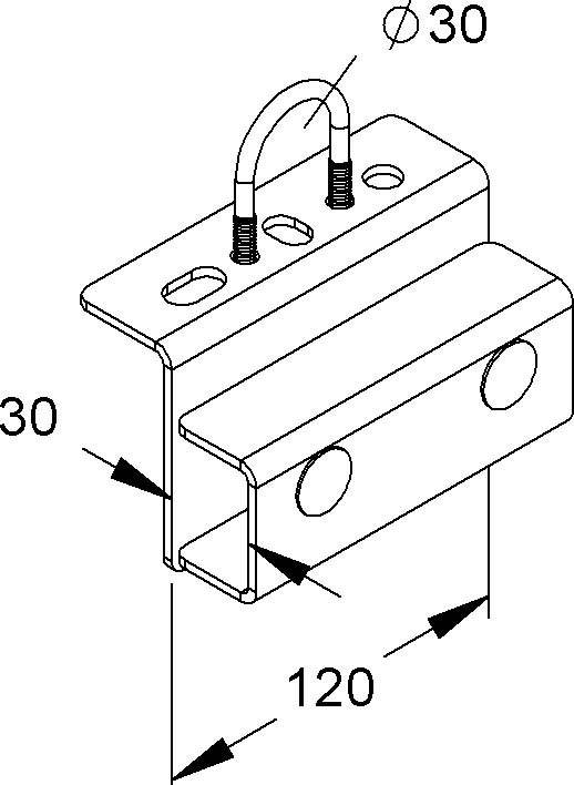 Niedax Holmanschlußhalter MIHR 3030 F