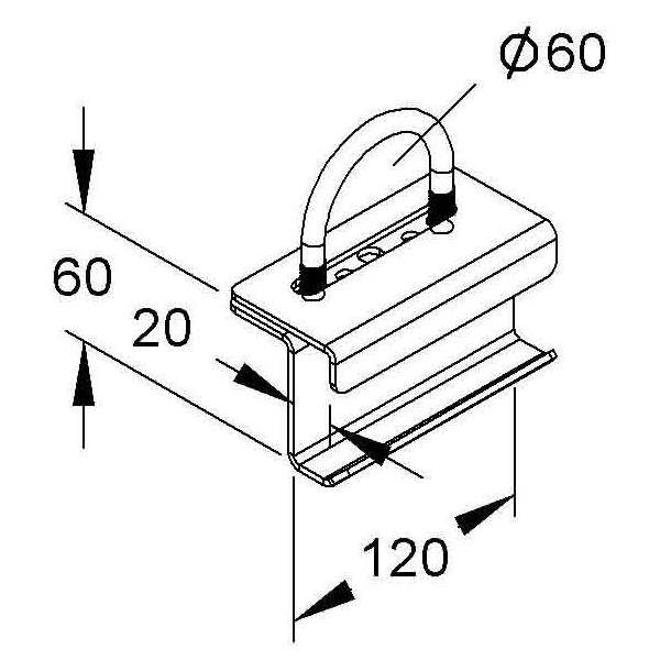 Niedax Holmanschlußhalter MIHR 60 F