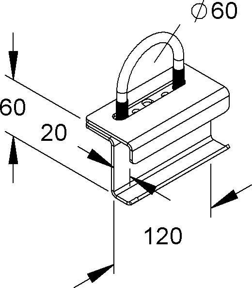 Niedax Holmanschlußhalter MIHR 60 F