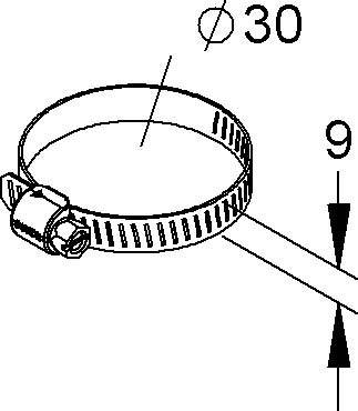 Niedax Schneckengewinde Schelle MISS 30 E3