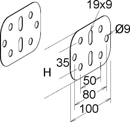 Niedax Stoßstellenverbinder KKIH 80 E4