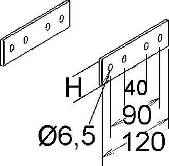 Niedax GFK-Stoßverbinder KPGH 40