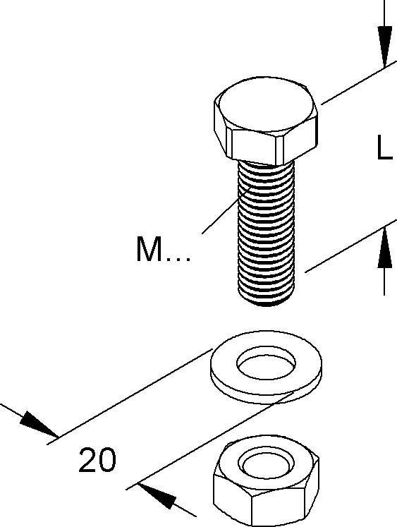 Niedax Schraube SKM 10X30 E4