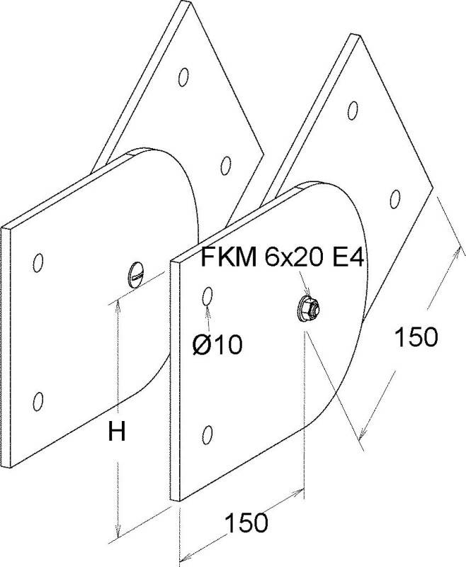Niedax GFK-Gelenkverbinder ULGV 150