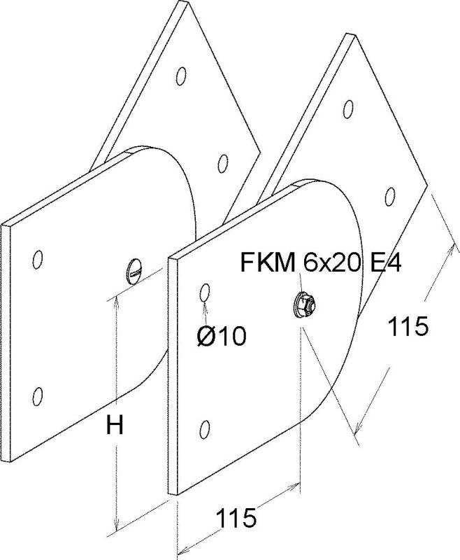 Niedax GFK-Gelenkverbinder ULGV 53
