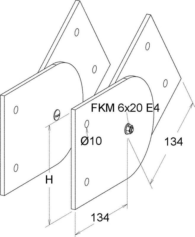 Niedax GFK-Gelenkverbinder ULGV 80
