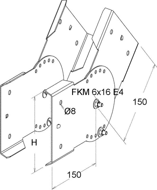 Niedax Gelenkverbinder ULIV 150 E4