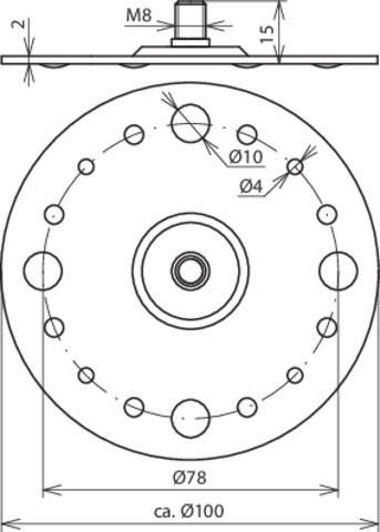 DEHN Befestigungsplatte BPD100GBM84 #297015
