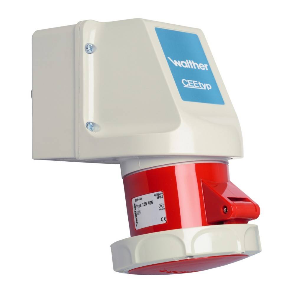 Walther Werke Wandsteckdose 32A 139406