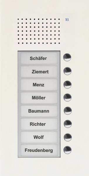 TCS Tür Control Audio Außenstation PUK 8 PUK08/1-WS