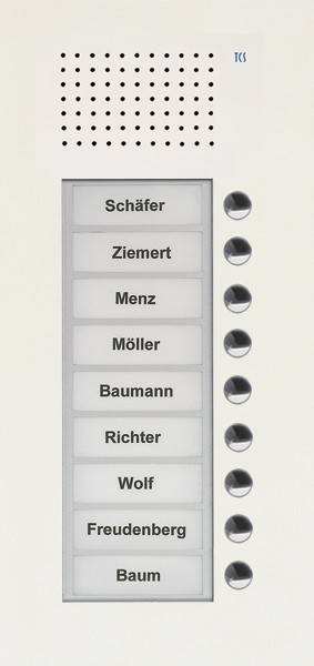 TCS Tür Control Audio Außenstation PUK 9 PUK09/1-WS