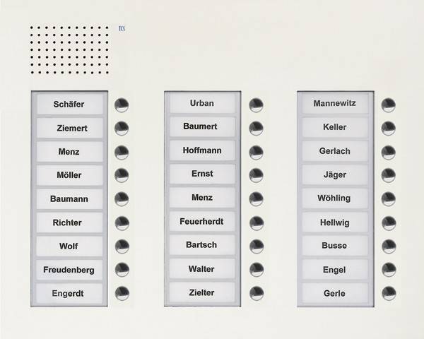 TCS Tür Control Audio Außenstation PUK 27 PUK27/3-WS
