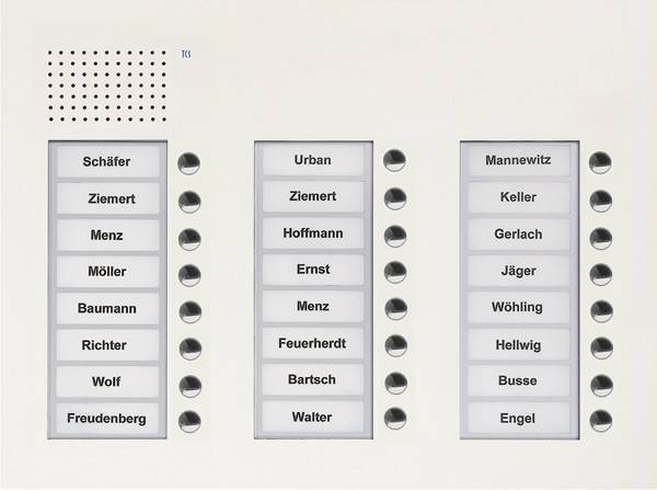 TCS Tür Control Audio Außenstation PUK 24 PUK24/3-WS