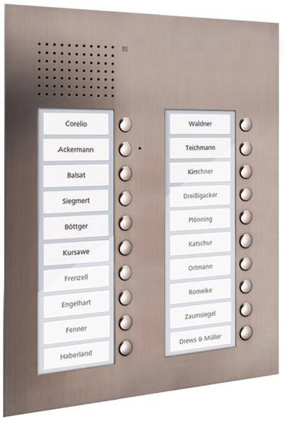 TCS Tür Control Audio Außenstation PUK 20 PUK20/2-ES