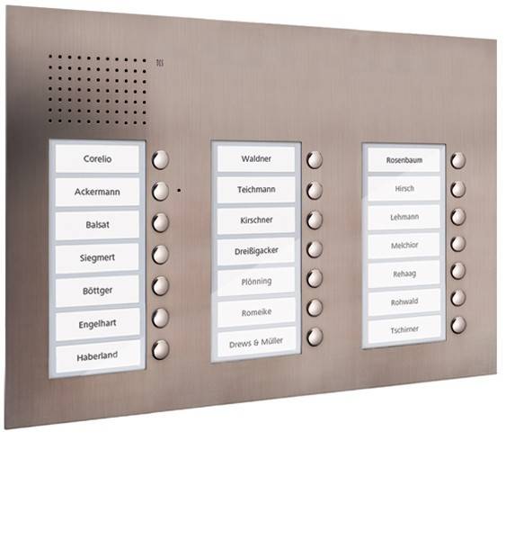 TCS Tür Control Audio Außenstation PUK 21 PUK21/3-ES