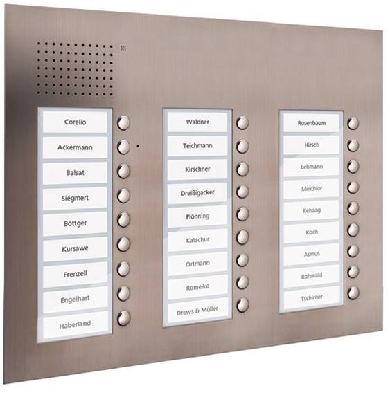 TCS Tür Control Audio Außenstation PUK 27 PUK27/3-ES