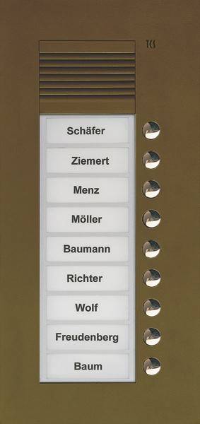 TCS Tür Control Audio Außenstation PUK 9 PUK09/1-EB