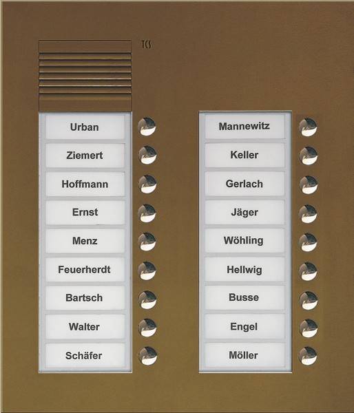 TCS Tür Control Audio Außenstation PUK 18 PUK18/2-EB