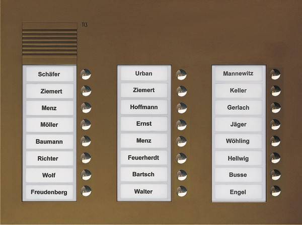 TCS Tür Control Audio Außenstation PUK 24 PUK24/3-EB