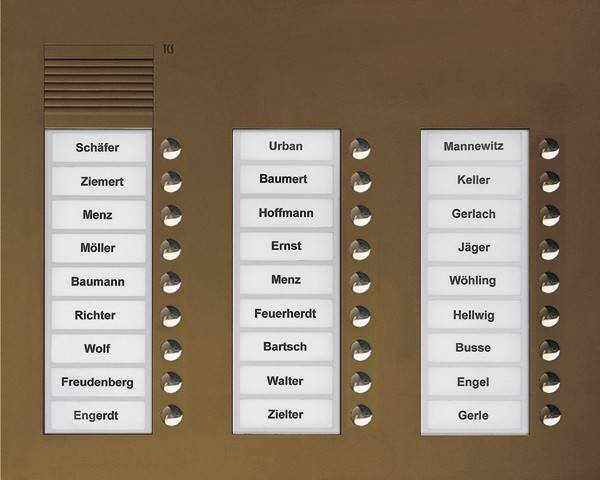 TCS Tür Control Audio Außenstation PUK 27 PUK27/3-EB