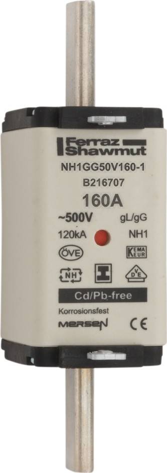 3 Stk. Mersen NH-Sicherungseinsatz SG NH1GG50V160-1
