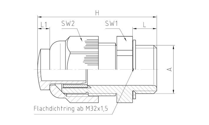Jacob Kabelverschraubung 50.612 PA/V