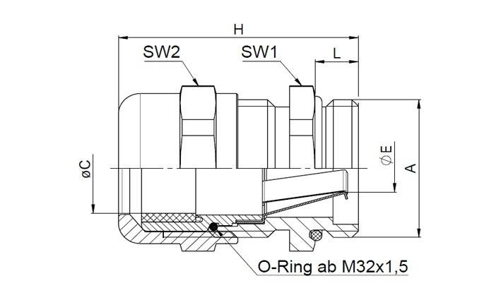 Jacob MS-Kabelverschraubung 50.640 M/EMVD