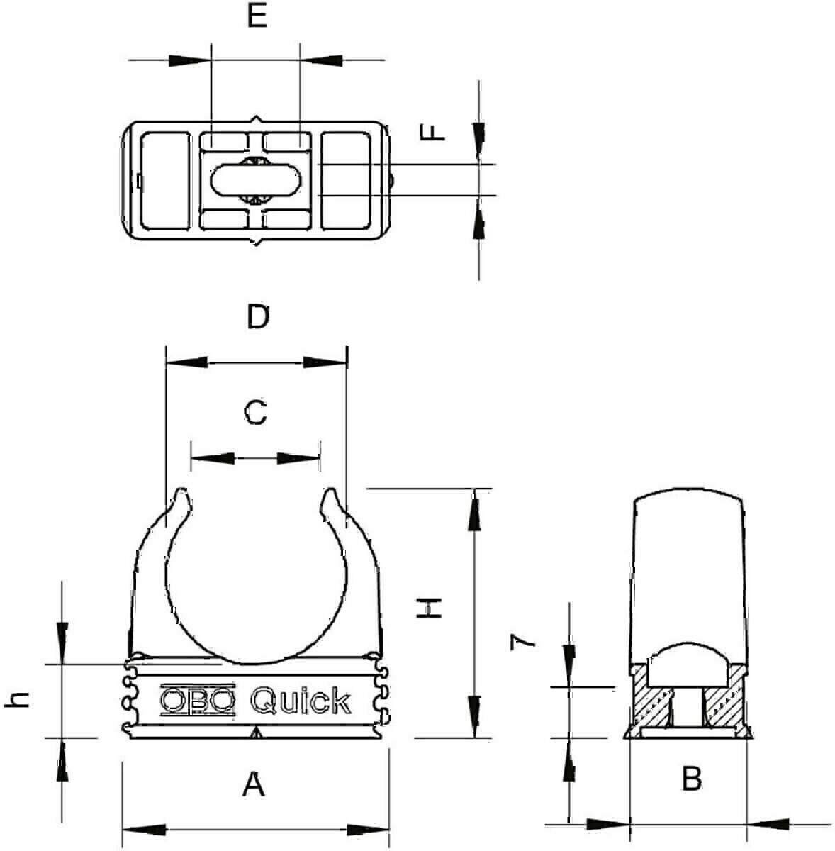OBO Bettermann Quick-Schelle 2955 M32 SW