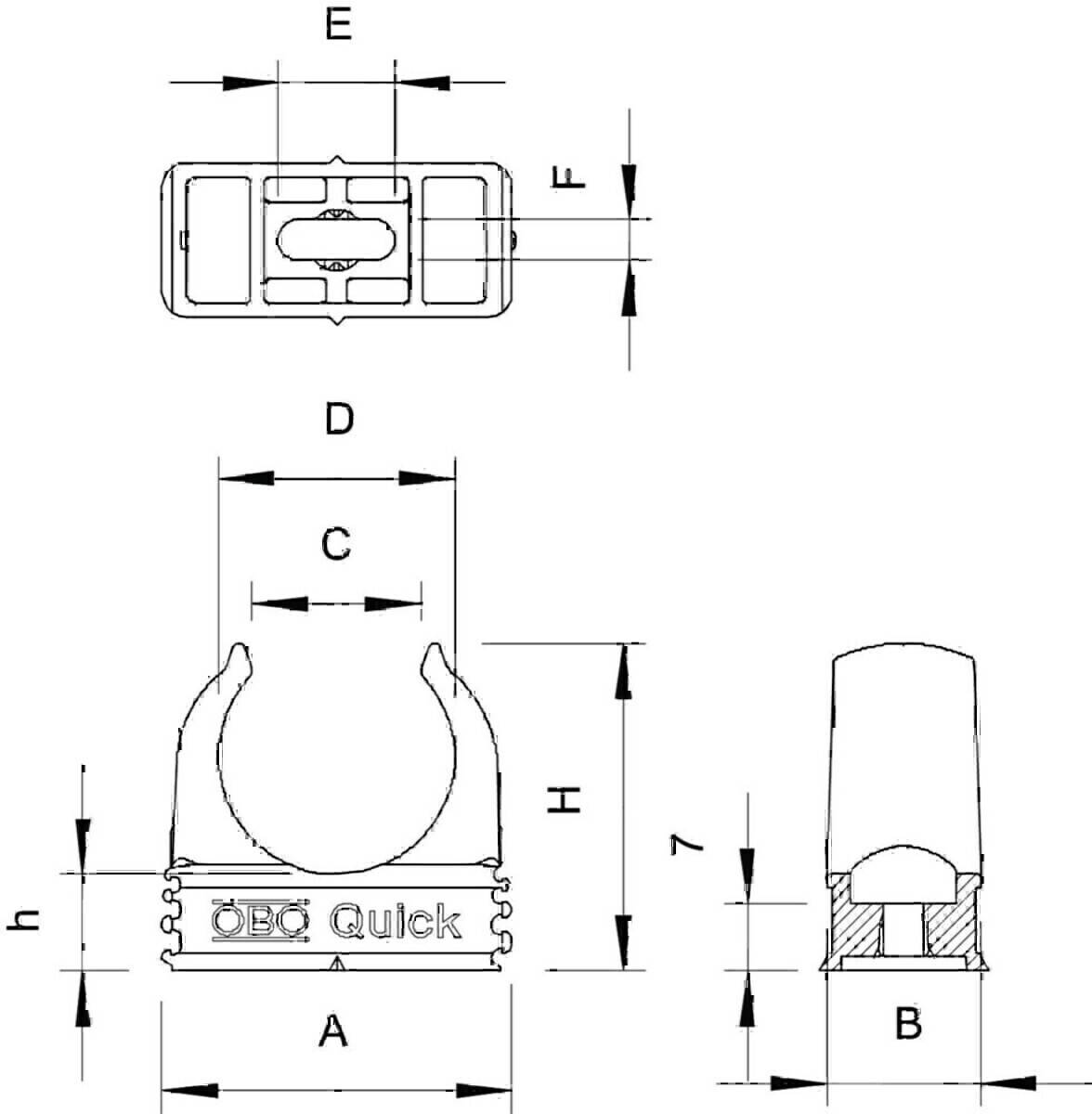 OBO Bettermann Quick-Schelle 2955 M32 SW