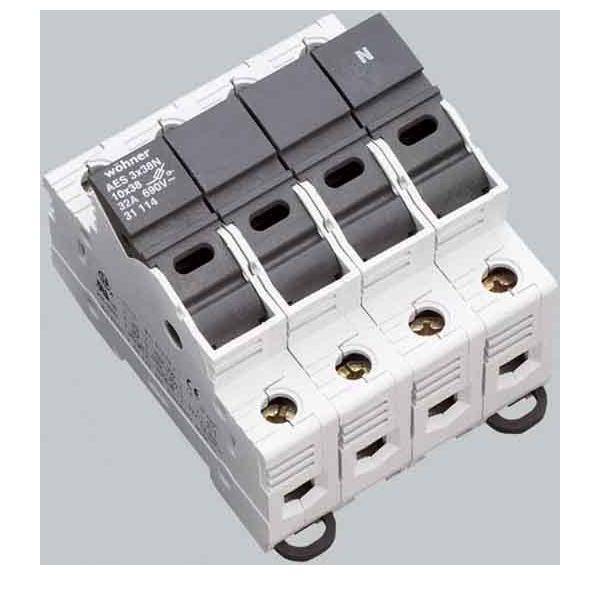 3 Stück Wöhner Schalter 3pol.+N 31114