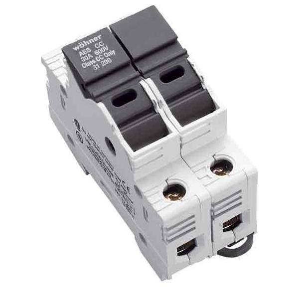 Wöhner Sicherungssockel, 2-polig 31296