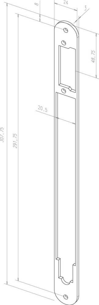 Assa Abloy effeff Distanzblech Z65-60A35----01