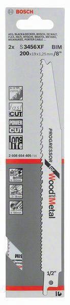 Säbelsägeblatt S 3456 XF L.200mm B.19mm TPI 6-12 2,1-4,3mm 2 St./Karte