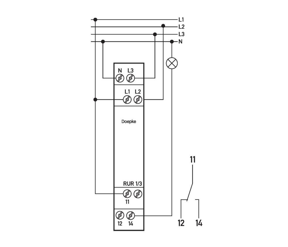 Doepke Unterspannungsmesser RUR 1