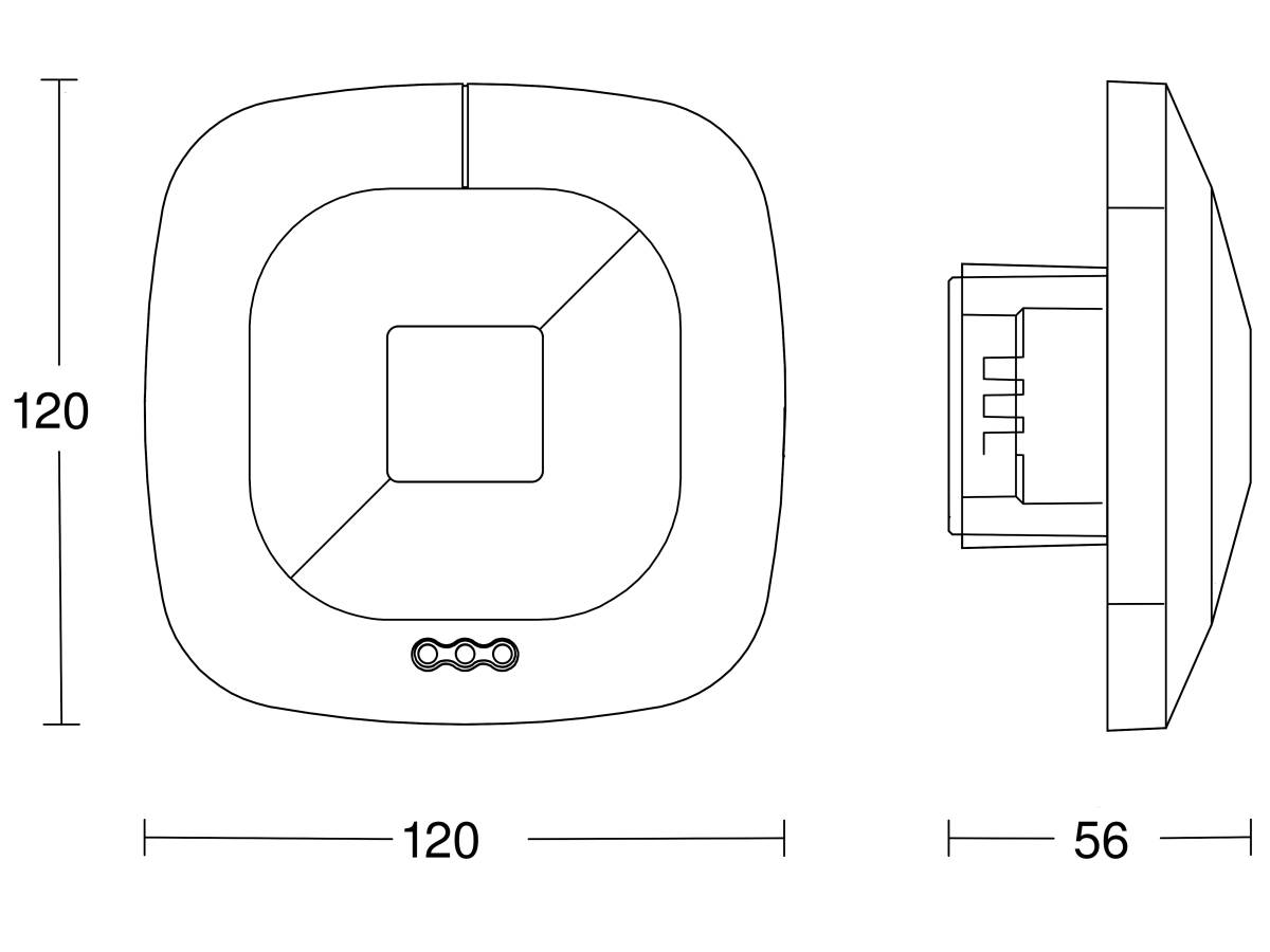 Steinel Präsenzmelder HF 360 UP WS COM2